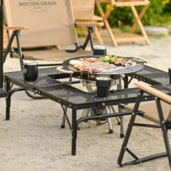 KZM Iron Mesh Fireplace Table II -Outdoor Equipment Store K9T3U012 6