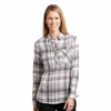 Kuhl Woman Spektra Plaid LS Shirt - Storm -Outdoor Equipment Store KUHL8316 STM 2