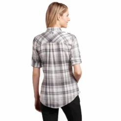 Kuhl Woman Spektra Plaid LS Shirt - Storm -Outdoor Equipment Store KUHL8316 STM 3