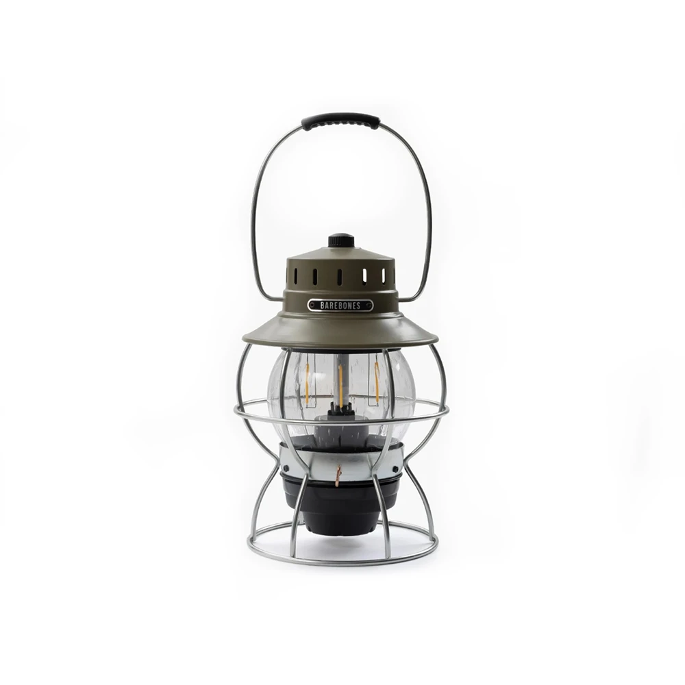 Barebones Railroad Lantern Olive Drab 3 Barebones Railroad Lantern Olive Drab