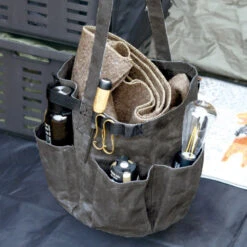 Post General Waxed Canvas Tool Bag Round - Grey 16 Post General Waxed Canvas Tool Bag Round - Grey -Outdoor Equipment Store Life 01 2de3a681 f379 4153 b635 c97080822208
