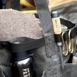 Post General Waxed Canvas Tool Bag Round - Grey 17 Post General Waxed Canvas Tool Bag Round - Grey -Outdoor Equipment Store Life 02 344bf33e 67e3 421a 9fce 278d74883603