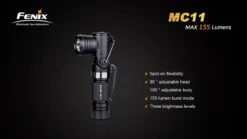 Fenix MC11 Anglelight Black Upgraded Version 155 Lumens -Outdoor Equipment Store MC11 3 71839 58210.1443047020