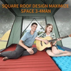 Hewolf Auto 3-4 Person Tent - Green -Outdoor Equipment Store MON 1654 GRN 12