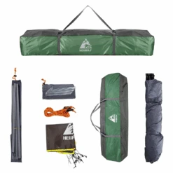 Hewolf Auto 3-4 Person Tent - Green -Outdoor Equipment Store MON 1654 GRN 5