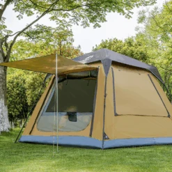 Hewolf Large 8 Person Square Top Automatic Tent -Outdoor Equipment Store MON 1847 CAM 5