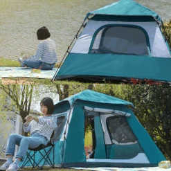 Hewolf Auto 4 Person Tent Teal -Outdoor Equipment Store MON 2011 TEAL 2 600x600 0f7beec3 791e 4b11 b7ac 7e6689a822e4