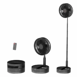 P10 Folding Retractable Camping Fan - Black -Outdoor Equipment Store P10 5