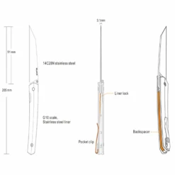 Ruike P865-B Knife -Outdoor Equipment Store P865 B 12
