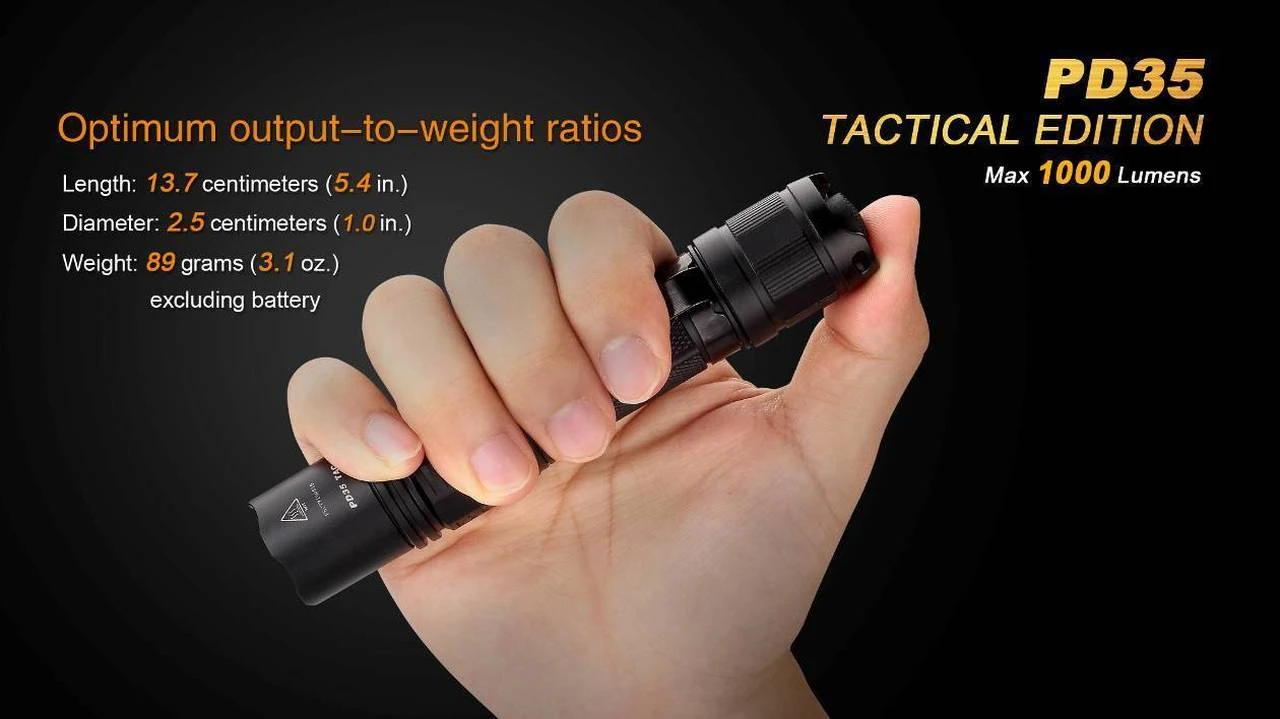Fenix PD35 TAC Tactical Edition Flashlight 1000 Lumen 8 Fenix PD35 TAC Tactical Edition Flashlight 1000 Lumen - Image 6