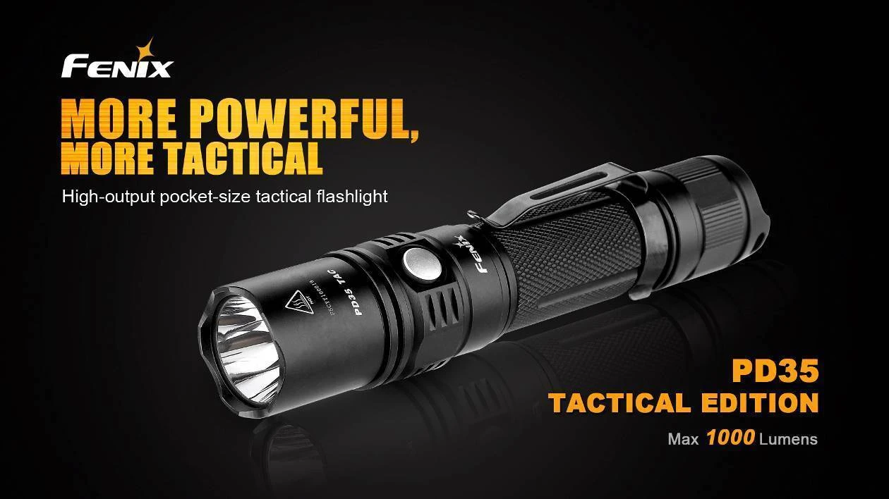 Fenix PD35 TAC Tactical Edition Flashlight 1000 Lumen 4 Fenix PD35 TAC Tactical Edition Flashlight 1000 Lumen - Image 2