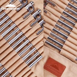 Campingmoon Stainless Steel Tent Pegs Silver 24 Campingmoon Stainless Steel Tent Pegs Silver -Outdoor Equipment Store R26 8 6