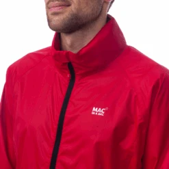 Mac In A Sac Origin Unisex Waterproof 7000mm Packable Jacket -Outdoor Equipment Store Red 8