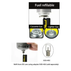 Soto Slid Gas Torch 13 Soto Slid Gas Torch -Outdoor Equipment Store ST 480CEXP 04