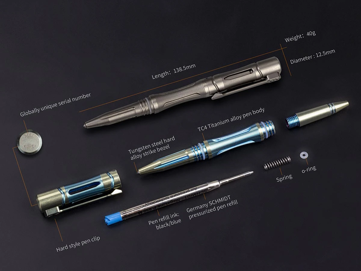 Fenix T5TI Tactical Pen & 15TH F/Light Set Blue 6 Fenix T5TI Tactical Pen & 15TH F/Light Set Blue - Image 4