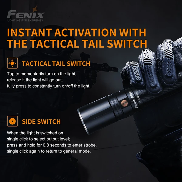 Fenix TK30 White Laser Flashlight - 500 Lumens 8 Fenix TK30 White Laser Flashlight - 500 Lumens - Image 6