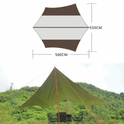 Vidalido Butterfly Tarp L - Tan 14 Vidalido Butterfly Tarp L - Tan -Outdoor Equipment Store TP 500 1