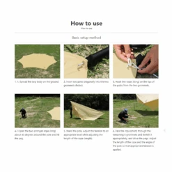 DoD Okura Tarp - Black -Outdoor Equipment Store TT8 583 BK 23