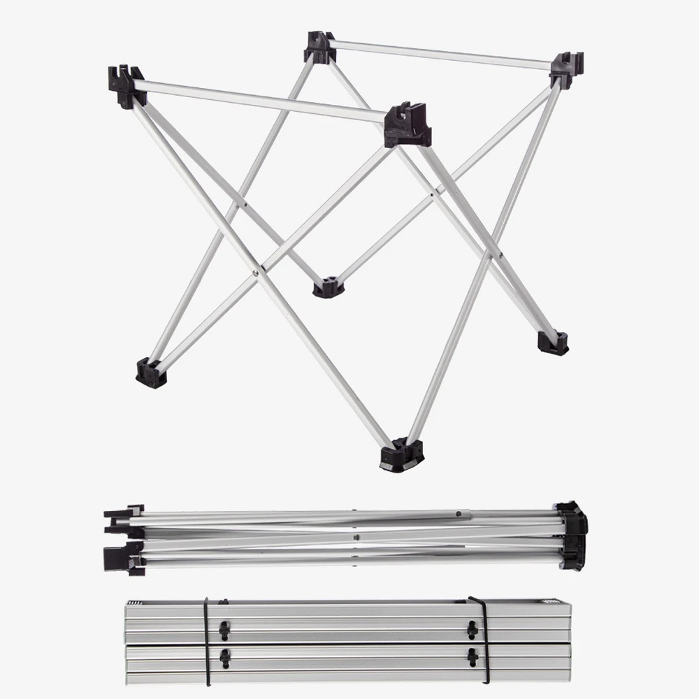 Camp Leader Aluminium Folding Table Black 4 Camp Leader Aluminium Folding Table Black - Image 2