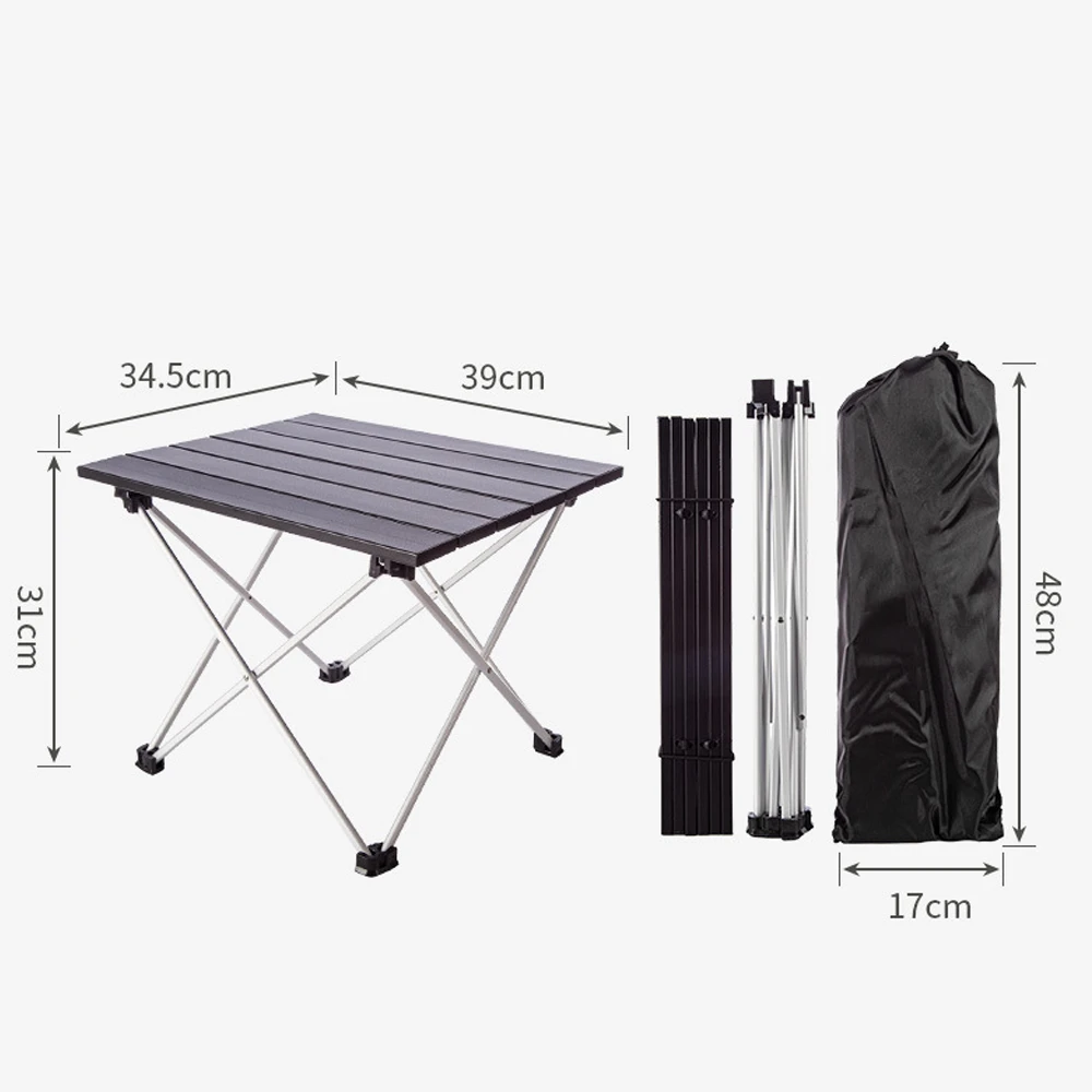 Camp Leader Aluminium Folding Table Black 6 Camp Leader Aluminium Folding Table Black - Image 4