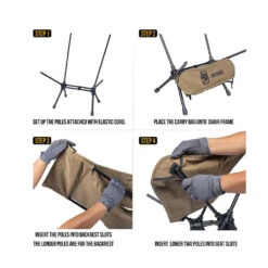 OneTigris Portable Camping Chair Large - Black 9 OneTigris Portable Camping Chair Large - Black -Outdoor Equipment Store ce zdy03 bk 3 3