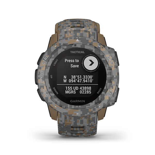 Garmin Instinct Tactical Camo GPS Smartwatch 4 Garmin Instinct Tactical Camo GPS Smartwatch - Image 2