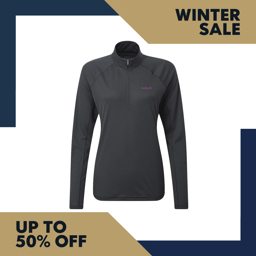 Rab Pulse LS Zip Women's Ebony 3 Rab Pulse LS Zip Women's Ebony