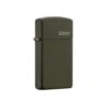 Zippo 1627ZL Slim Green Matte With Zippo Logo - Refillable Windproof Lighter -Outdoor Equipment Store zippo 1627ZL