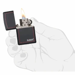 Zippo 218ZB Classic Black And Red Zippo - Refillable Windproof Lighter 9 Zippo 218ZB Classic Black And Red Zippo - Refillable Windproof Lighter -Outdoor Equipment Store zippo 218zb 3