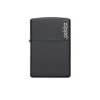 Zippo 218ZL Black Matte With Zippo Logo - Refillable Windproof Lighter -Outdoor Equipment Store zippo 218zl