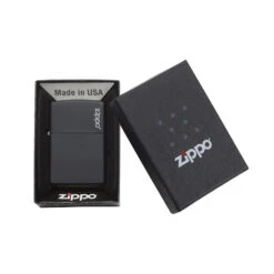 Zippo 218ZL Black Matte With Zippo Logo - Refillable Windproof Lighter -Outdoor Equipment Store zippo 218zl 4