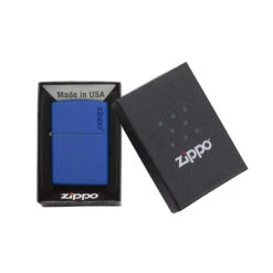 Zippo Royal 229ZL Blue Matte With Zippo Logo - Refillable Windproof Lighter -Outdoor Equipment Store zippo 229zl 4