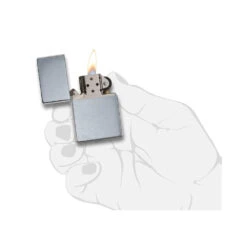 Zippo 230 Brushed Chrome Vintage With Slashes - Refillable Windproof Lighter -Outdoor Equipment Store zippo 230 5