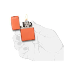 Zippo 231ZL Orange Matte With Zippo Logo - Windproof Lighter 9 Zippo 231ZL Orange Matte With Zippo Logo - Windproof Lighter -Outdoor Equipment Store zippo 231ZL 5